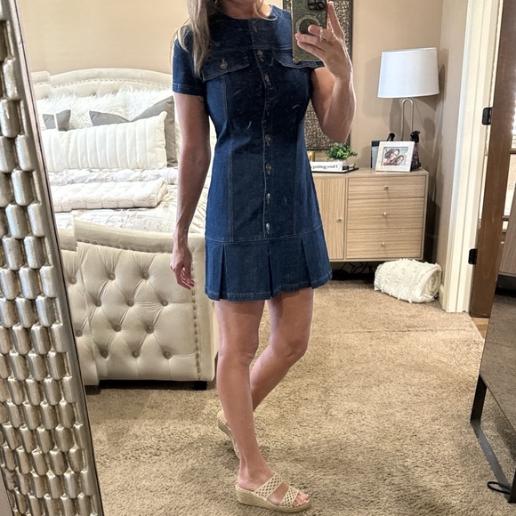 Amanda Uprichard Dresses & Skirts - AMANDA UPRICHARD Denim Button-Down Dress NWOT